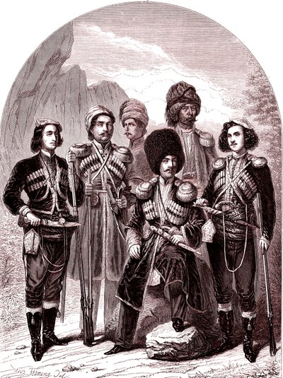 Il Transcaucaso e la Georgia. Russia nel 1865 da Leopold Flameng