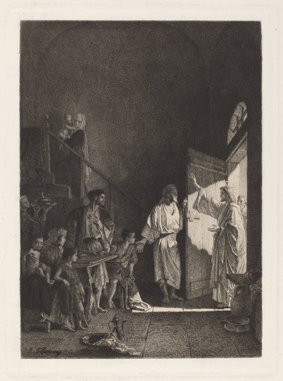 Una scena del Nuovo Testamento da Leopold Flameng, after Alexandre Bida