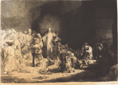 Cristo Predicante (La Stampa dei Cento Fiorini) da Leopold Flameng after Rembrandt van Rijn