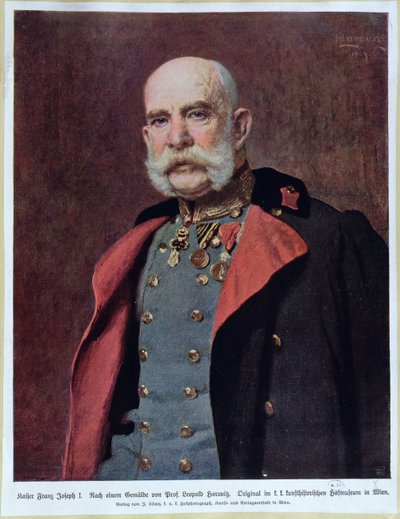 Ritratto di Kaiser Franz Joseph I (1830-1916) da Leopold Horovitz