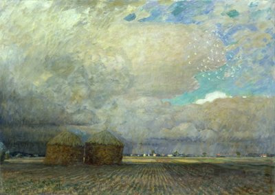 Paesaggio con capanne, 1900 da Leopold Karl Walter von Kalckreuth