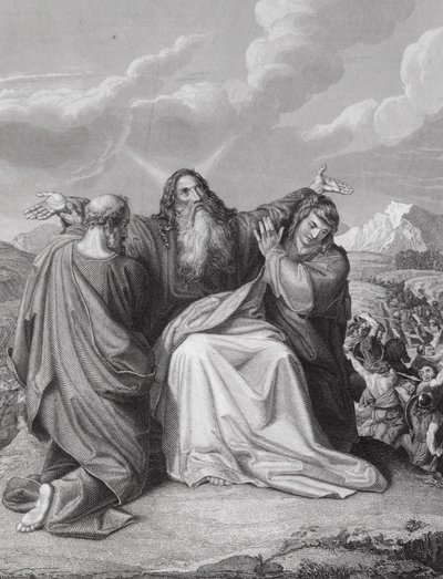 Il Sostegno delle Mani di Mosè, Esodo, Cap 17, v 12 da Leopold Kupelwieser