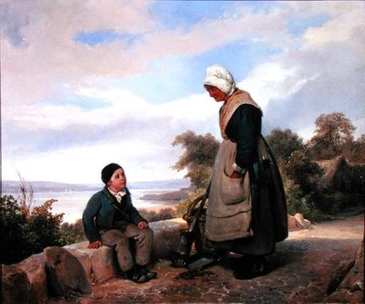 Contadina e ragazzo da Leopold Leprince