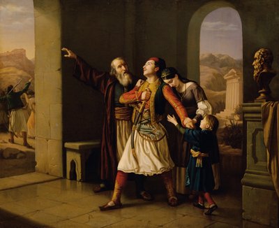 Un guerriero greco prende congedo da Leopold Löffler Edler von Radymno