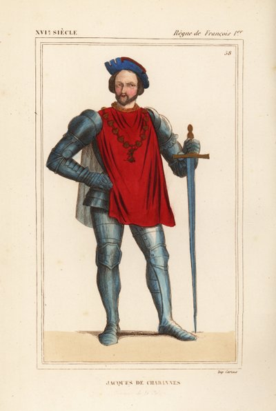 Jacques de Chabannes, signore de la Palice, ufficiale militare francese da Leopold Massard
