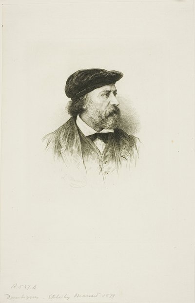 Ritratto di Daubigny da Leopold Massard