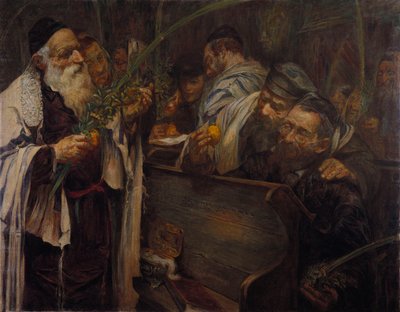 Sukkot nella sinagoga da Leopold Pilichowski