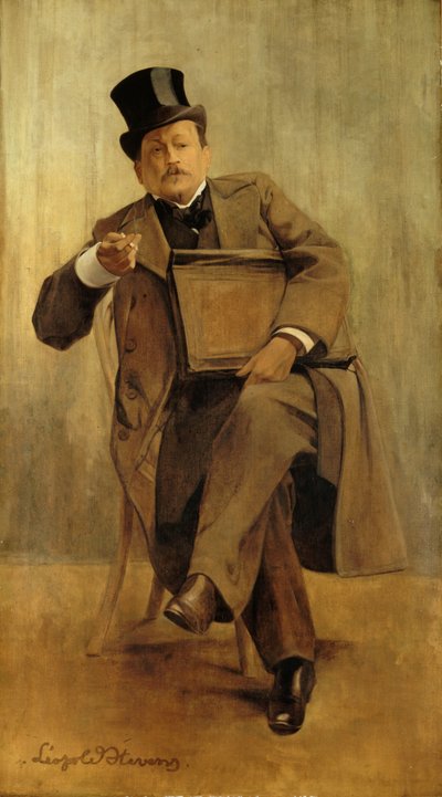 Ritratto di Georges Courteline da Leopold Stevens