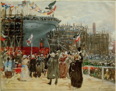 Varo di una nave da Leopold Karl Walter von Kalckreuth