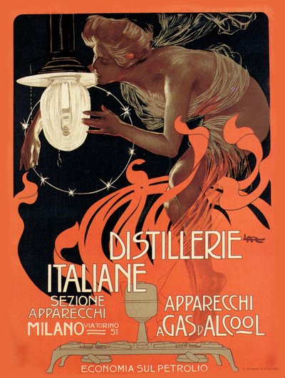 Distillerie Italiane, 1890s da Leopoldo Metlicovitz