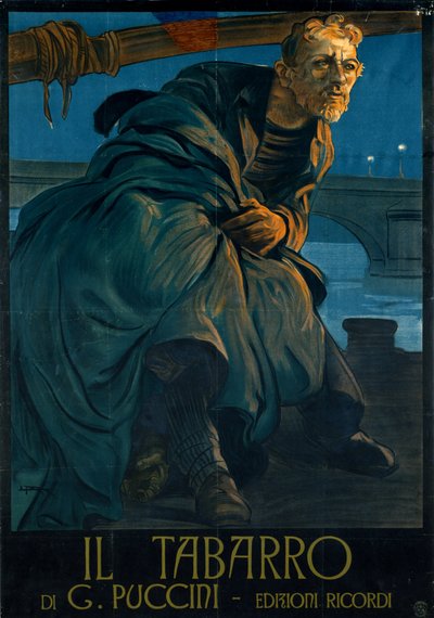 Opera Il tabarro di Giacomo Puccini da Leopoldo Metlicovitz