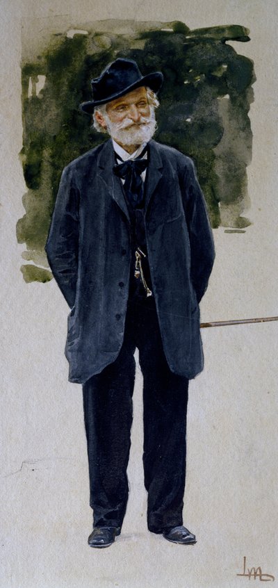 Ritratto di Giuseppe Verdi da Leopoldo Metlicovitz