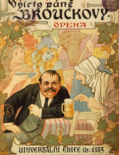 Pagina del titolo di Vylety pane Brouckovy di Leos Janacek da Leos Janacek