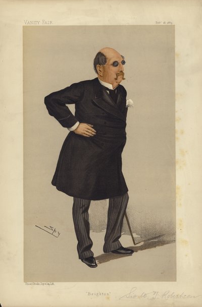 Sir William Tindal Robertson, Brighton, caricatura di Vanity Fair da Leslie Matthew Ward