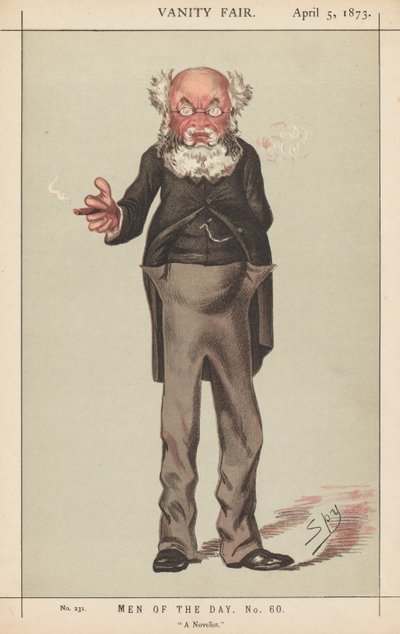 Vanity Fair: Uomini del giorno, n. 60, "Un romanziere" da Leslie Matthew (Spy) Ward