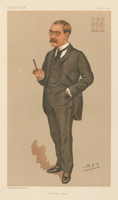Soldati tre, Rudyard Kipling (serie Vanity Fair) da Leslie Matthew Spy Ward