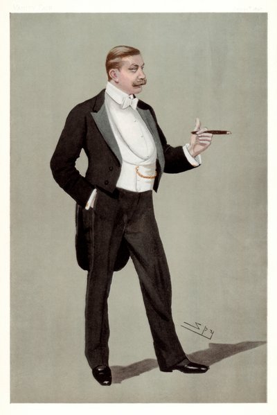 Un attaché tedesco, Barone Hermann von Eckardstein, diplomatico tedesco, 1898 da Leslie Matthew Ward