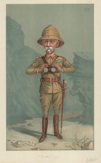 Il maresciallo di campo Lord Roberts, Bobs, 21 giugno 1900, caricatura di Vanity Fair da Leslie Matthew Ward