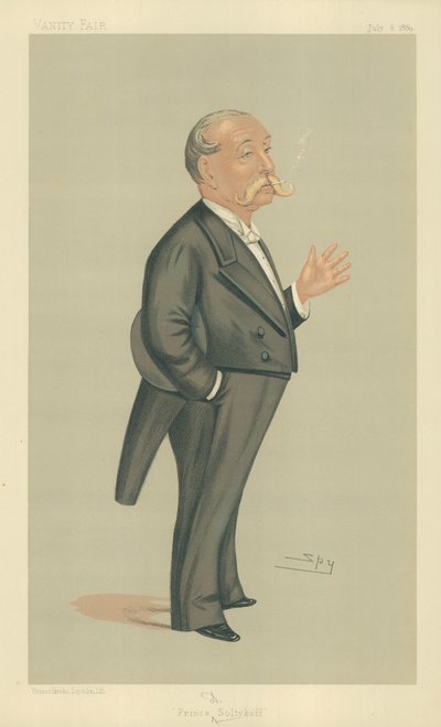 HSH Principe Demtrey Soltykoff, Principe Soltykoff, 6 luglio 1889, caricatura di Vanity Fair da Leslie Matthew Ward