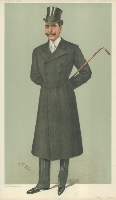 S.A.S. Il Duca di Teck, Frank, 17 luglio 1902, caricatura di Vanity Fair da Leslie Matthew Ward