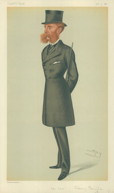 Lord Dorchester, The Turf, 24 marzo 1877, caricatura di Vanity Fair da Leslie Matthew Ward