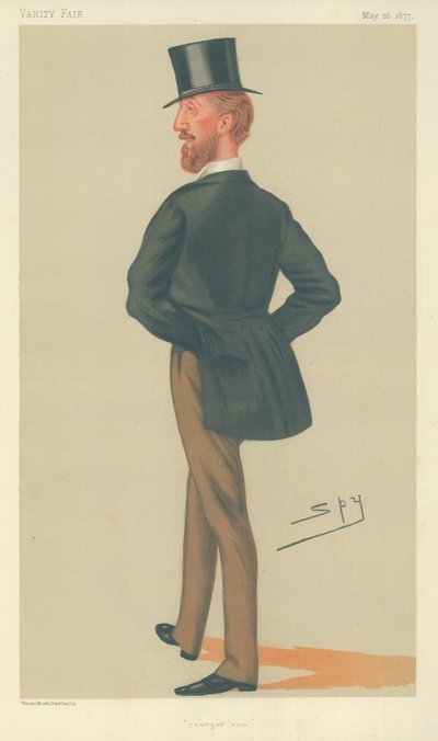 Lord Henry F Thynne, figlio minore, 26 maggio 1877, caricatura di Vanity Fair da Leslie Matthew Ward