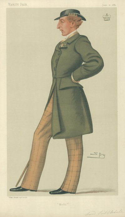 Lord Ribblesdale, Mufti, 11 giugno 1881, caricatura di Vanity Fair da Leslie Matthew Ward