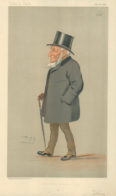 Lord Thring, Ha scritto sulle compagnie, 29 giugno 1893, caricatura di Vanity Fair da Leslie Matthew Ward
