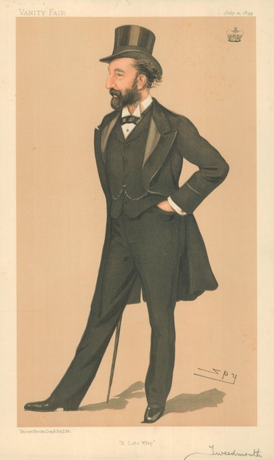 Lord Tweedmouth, un ex frusta, 12 luglio 1894, cartone animato di Vanity Fair da Leslie Matthew Ward