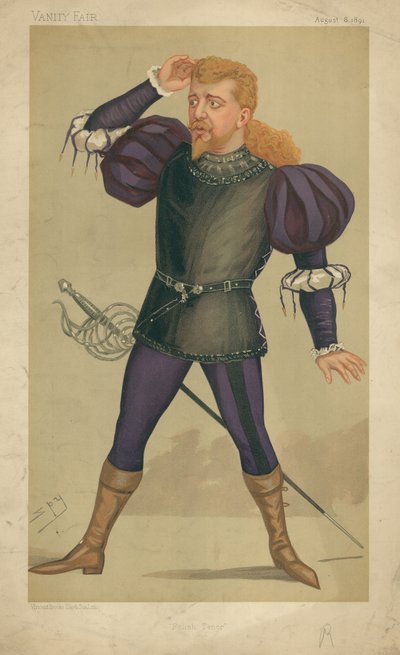 M Jean de Reszke, tenore polacco, 8 agosto 1891, caricatura di Vanity Fair da Leslie Matthew Ward