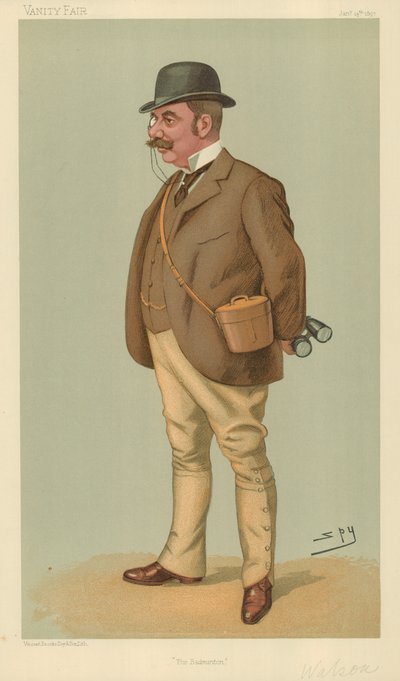 Mr Alfred Edward Thomas Watson, The Badminton, 14 gennaio 1897, caricatura di Vanity Fair da Leslie Matthew Ward