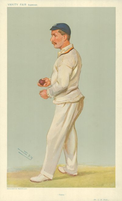 Mr C M Wells, Padre, 10 luglio 1907, caricatura di Vanity Fair da Leslie Matthew Ward