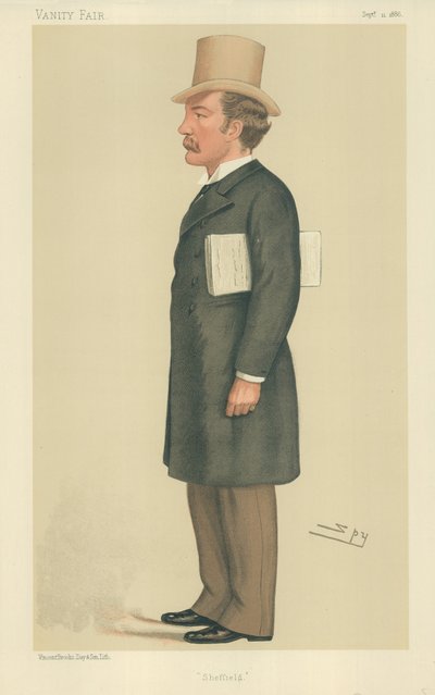 Mr Charles Beilby Stuart-Wortley, Sheffield, 11 settembre 1886, caricatura di Vanity Fair da Leslie Matthew Ward