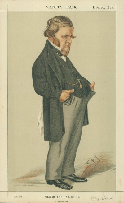 Mr Edward Matthew Ward, Arte Storica, 20 dicembre 1873, cartone animato di Vanity Fair da Leslie Matthew Ward