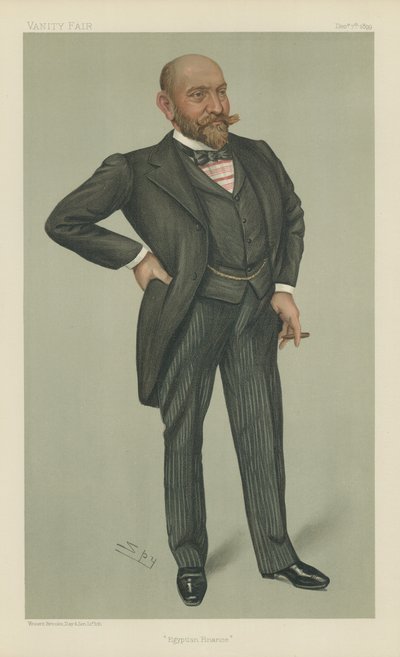 Mr Ernest Cassel (litografia a colori) da Leslie Matthew Ward