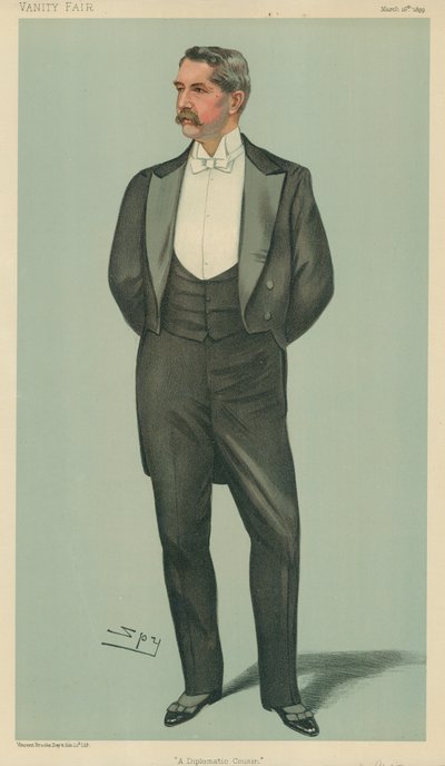 Mr Henry White, un cugino diplomatico, 2 marzo 1899, caricatura di Vanity Fair da Leslie Matthew Ward