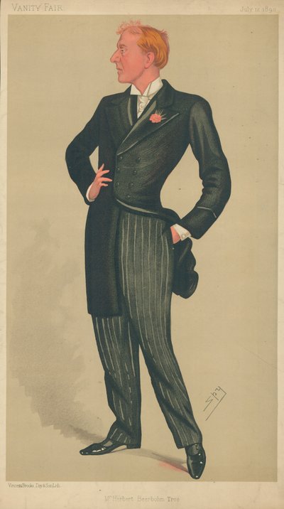 Mr Herbert Beerhohm Tree, 12 luglio 1890, caricatura di Vanity Fair da Leslie Matthew Ward