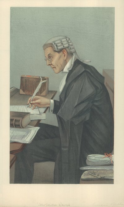 Mr John Lawson Walton, 6 marzo 1902, caricatura di Vanity Fair da Leslie Matthew Ward