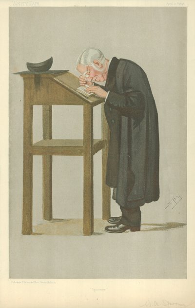 Mr W A Spooner, Spooner, 21 aprile 1898, caricatura di Vanity Fair da Leslie Matthew Ward