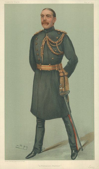Mr William Dudley Ward, un guerriero permanente, 30 maggio 1901, caricatura di Vanity Fair da Leslie Matthew Ward