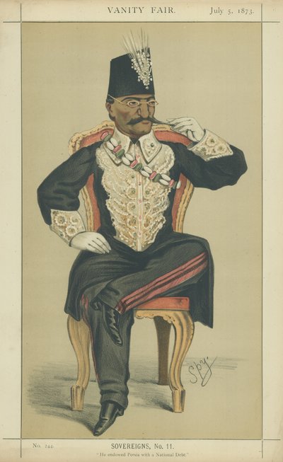 Nasser-Ed-Din-Shah, HIM Lo Scià di Persia da Leslie Matthew Ward