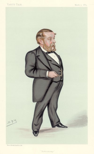 Richard Anthony Proctor, astronomo inglese, matematico e scrittore di scienza popolare, 1883 da Leslie Matthew Ward