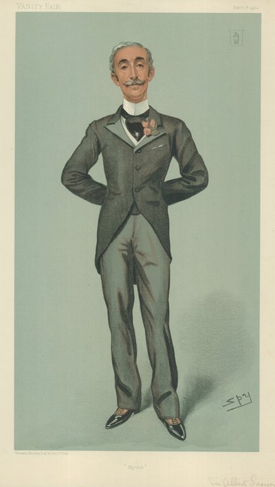 Sir Albert Edward Sassoon, Hyde, 1 febbraio 1900, caricatura di Vanity Fair da Leslie Matthew Ward