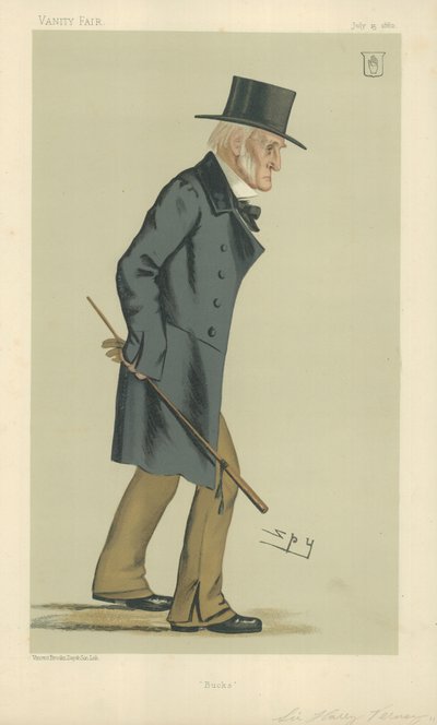 Sir Harry Verney, Bucks, 15 luglio 1882, caricatura di Vanity Fair da Leslie Matthew Ward