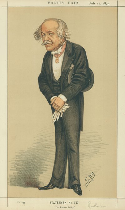 Sir Henry Creswicke Rawlinson, La nostra politica orientale, 12 luglio 1873, caricatura di Vanity Fair da Leslie Matthew Ward