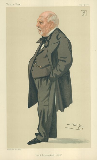 Sir Philip Rose, amico di Lord Beaconsfield, 14 maggio 1881, caricatura di Vanity Fair da Leslie Matthew Ward