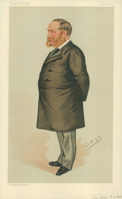 Sir Samuel Wilson, Un Squatter, 24 gennaio 1885, caricatura di Vanity Fair da Leslie Matthew Ward
