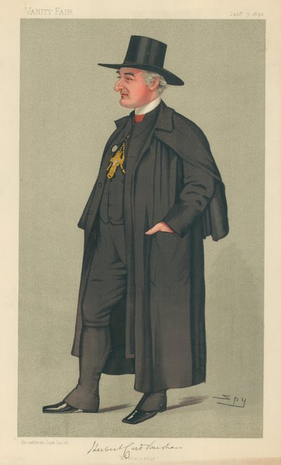 Il vescovo di Westminster, Westminster, 7 gennaio 1893, caricatura di Vanity Fair da Leslie Matthew Ward