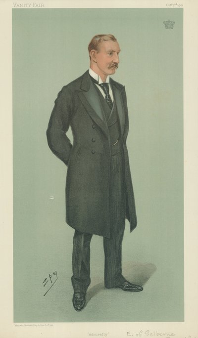 Il conte di Selborne, Ammiragliato, 3 ottobre 1901, caricatura di Vanity Fair da Leslie Matthew Ward
