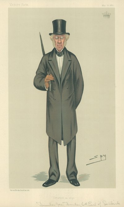 Il Conte di Selkirk, creato nel 1646, 20 maggio 1882, caricatura di Vanity Fair da Leslie Matthew Ward